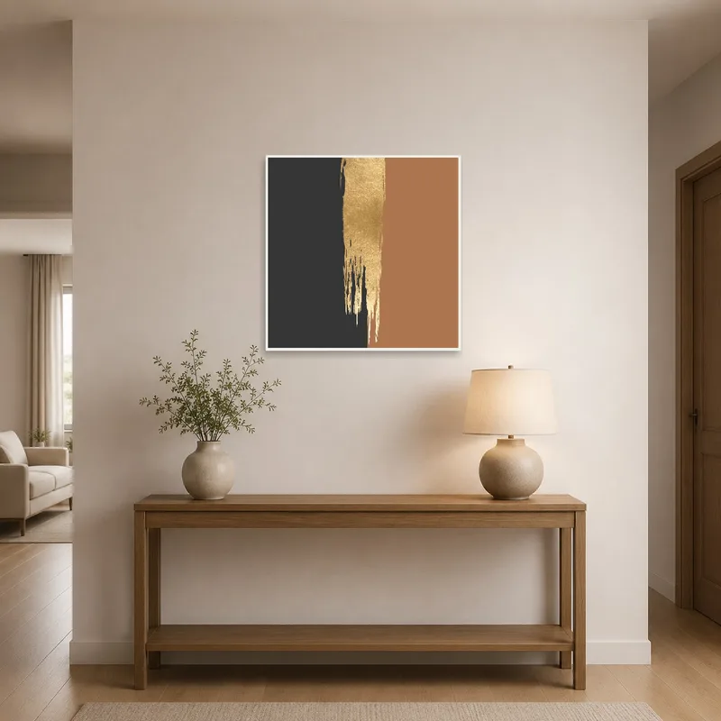 Eye-catching abstract design welcoming in the entrance hall.