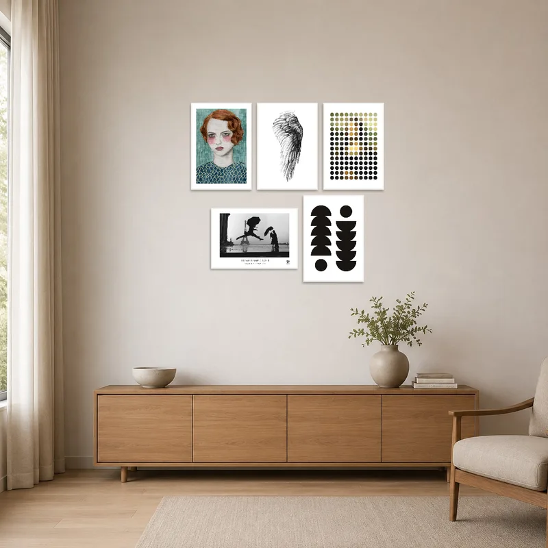 Simple lines and shapes evoke Paris in a minimalist setting.