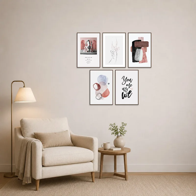 Art series brings sophistication to a cozy reading corner.